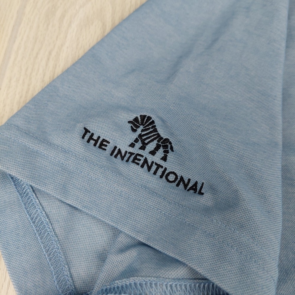 Travis Mathew Polo Shirt Mens XL Blue Golf Sunset Logo The Intentional Preppy - Picture 5 of 8